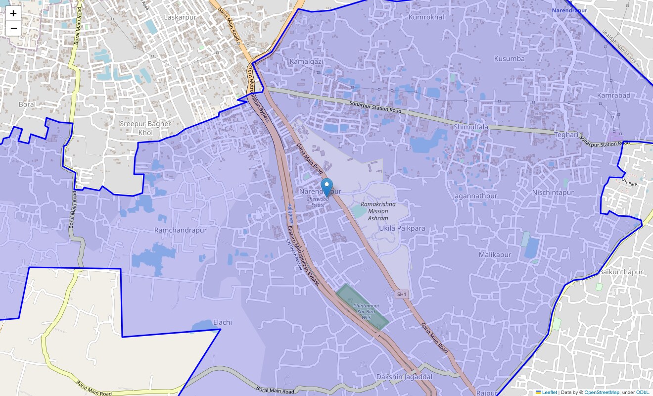 Check Time Travel of Narendrapur, Kolkata