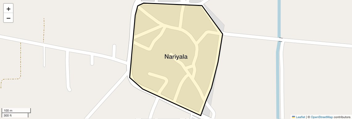 Location Map of Nariyala, Faridabad