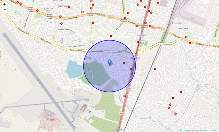 Location Map of Narkesari Layout
