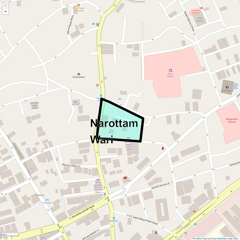 Location Map of Narottam Wari
