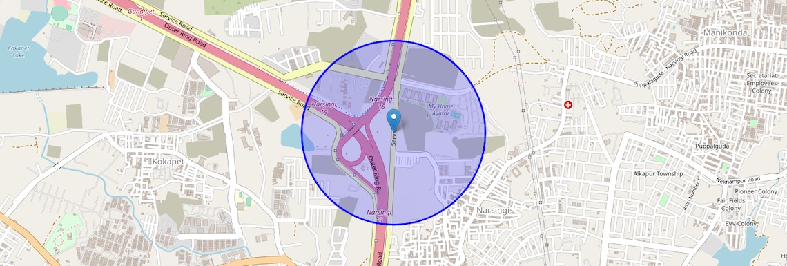 Location Map of Nars, Hyderabad