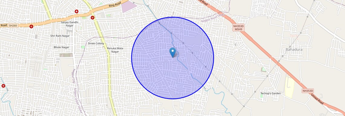 Location Map of Narsala Main rd, Nagpur