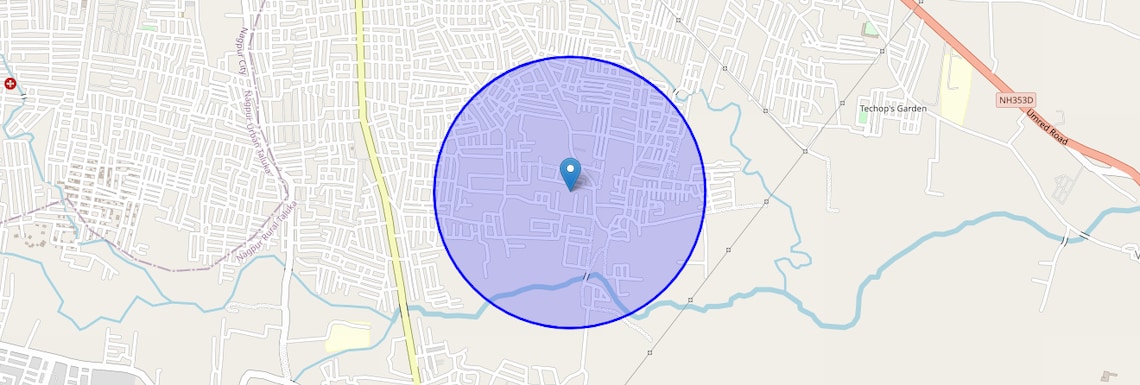 Location Map of Narsala, Nagpur