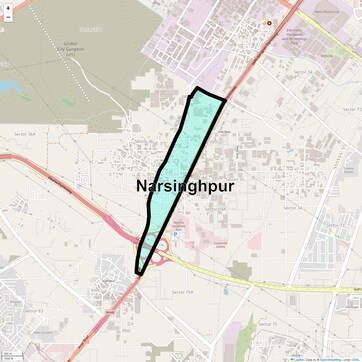 Location Map of Narsinghpur, Gurgaon