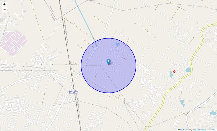 Location Map of Nasaratabad Kharkhari
