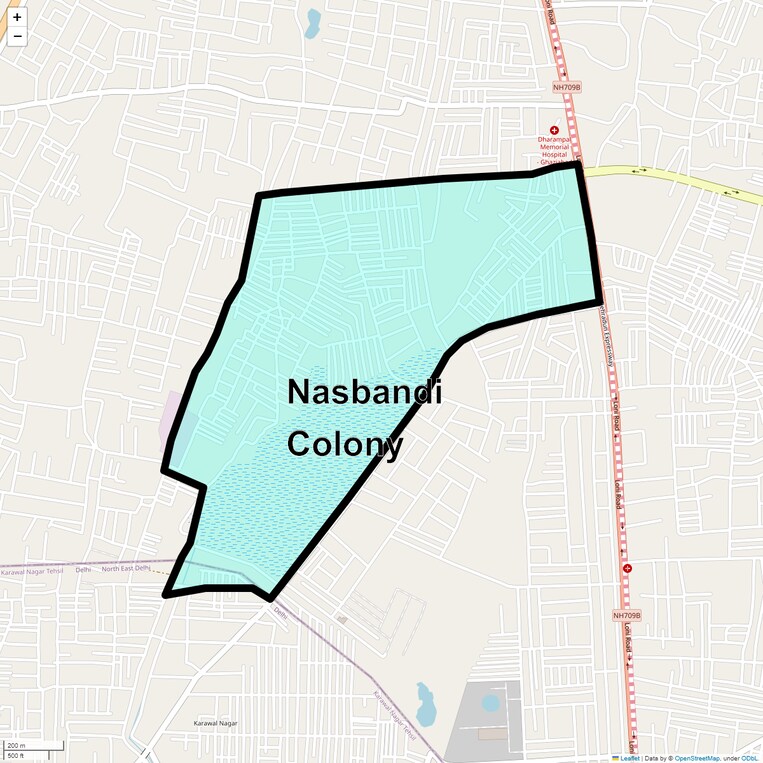 Location Map of Nasbandi Colony