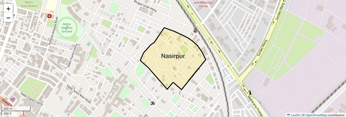 Location Map of Nasirpur, Ghaziabad