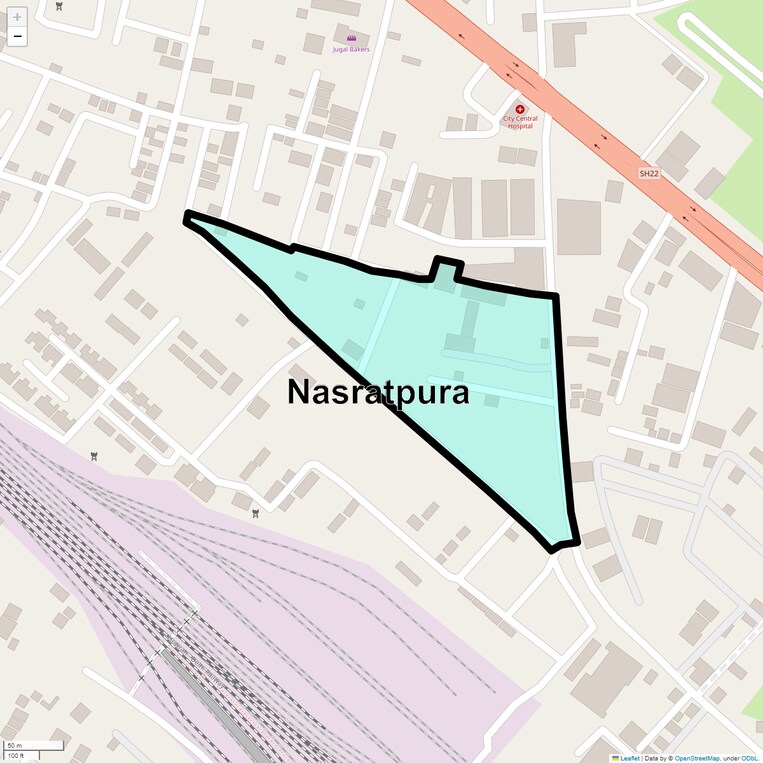 Location Map of Nasratpura