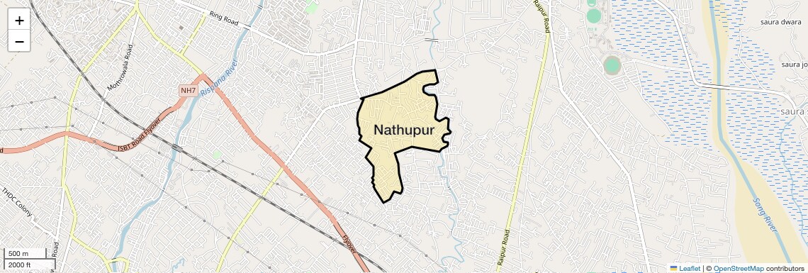 Location Map of Nathupur, Dehradun