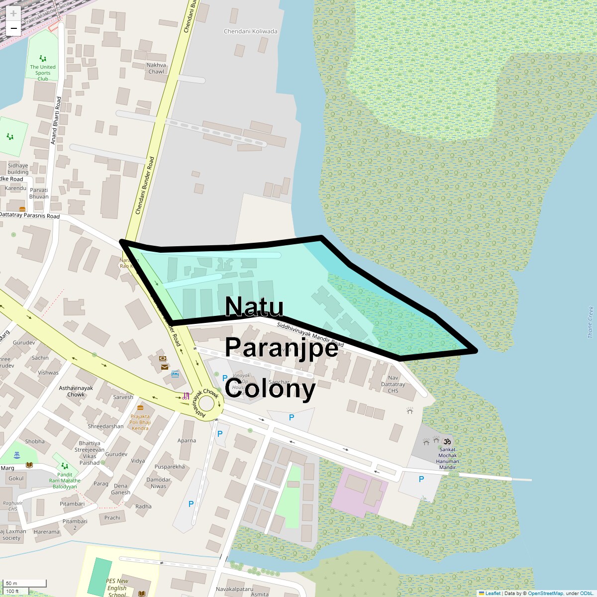 Natu Paranjpe Colony Map