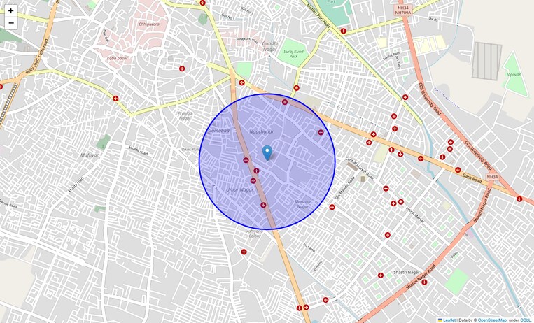 Location Map of Nauchandi
