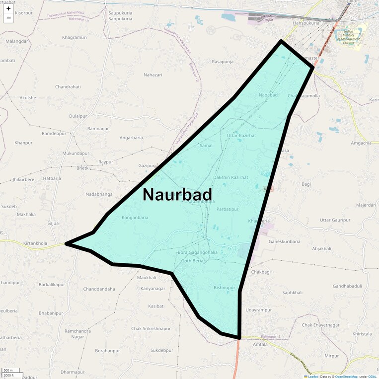 Location Map of Naurbad