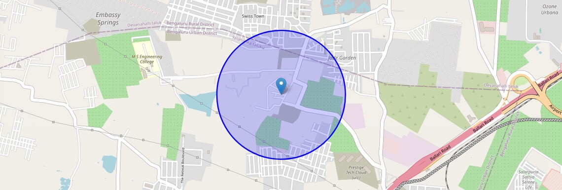 Location Map of Navarathna Agrahara, Bangalore