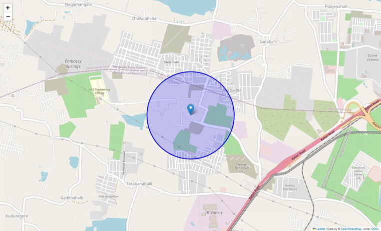 Location Map of Navarathna Agrahara