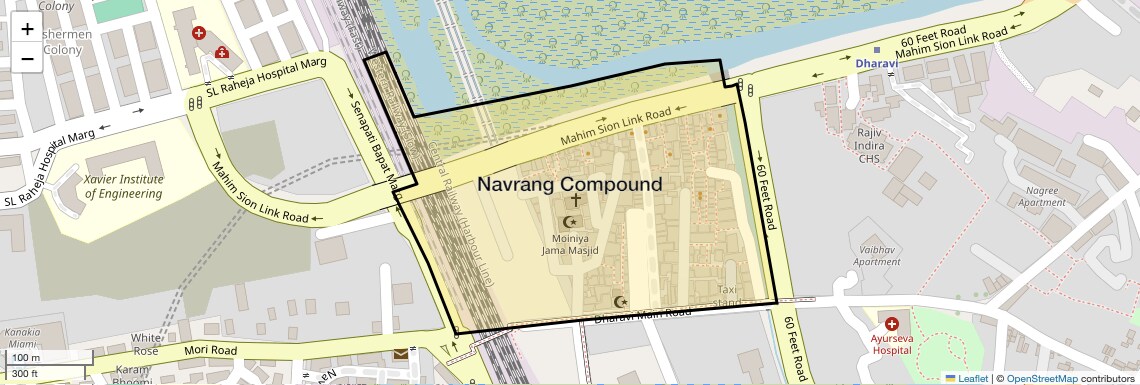 Location Map of Navrang Compound, Mumbai