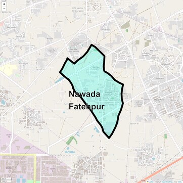 Location Map of Nawada Fatehpur, Gurgaon