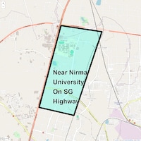Near Nirma University On SG Highway Map