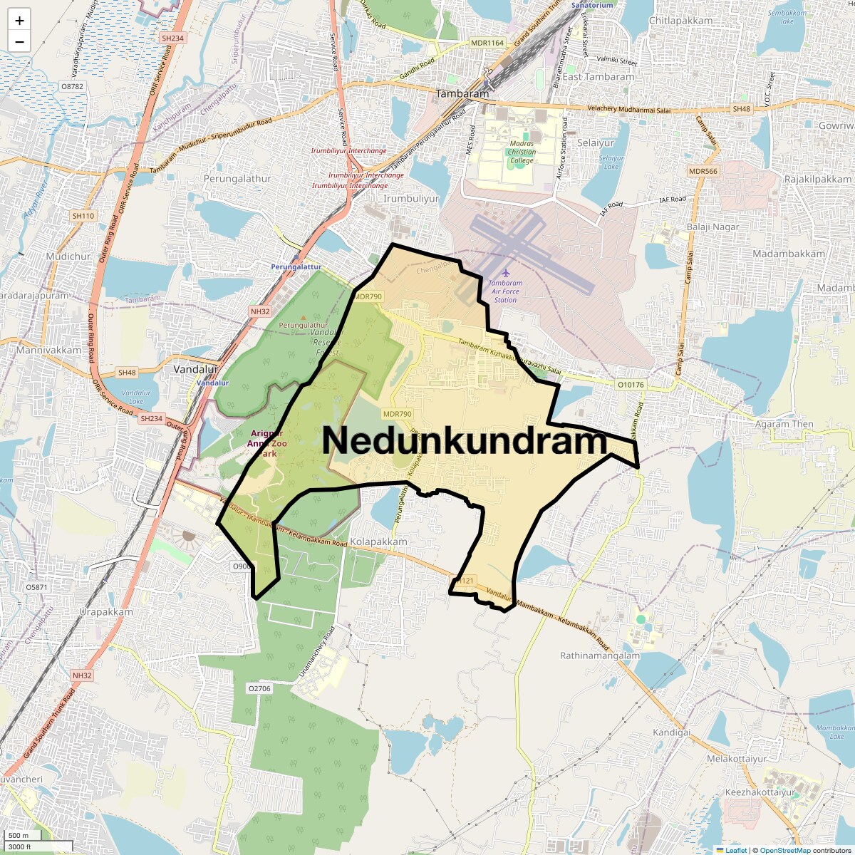 Nedunkundram Map