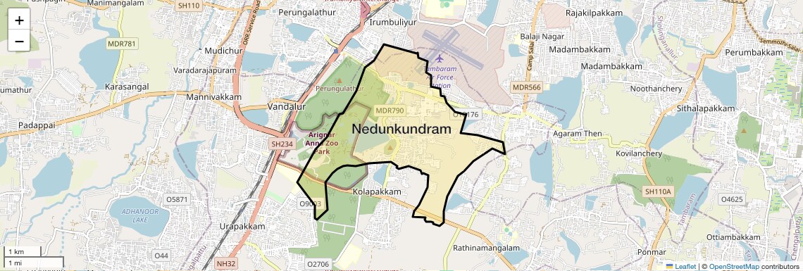 Nedunkundram Map