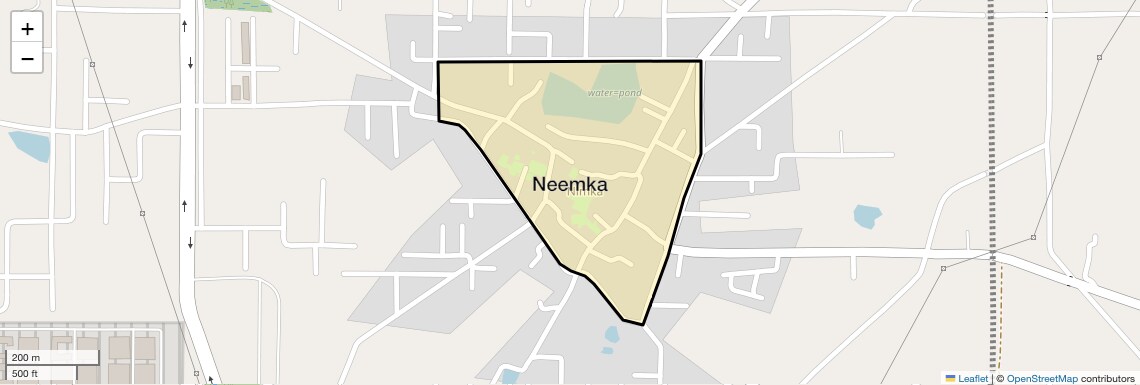 Location Map of Neemka, Faridabad