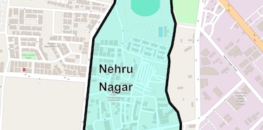 Location Map of Nehru Nagar, Pune