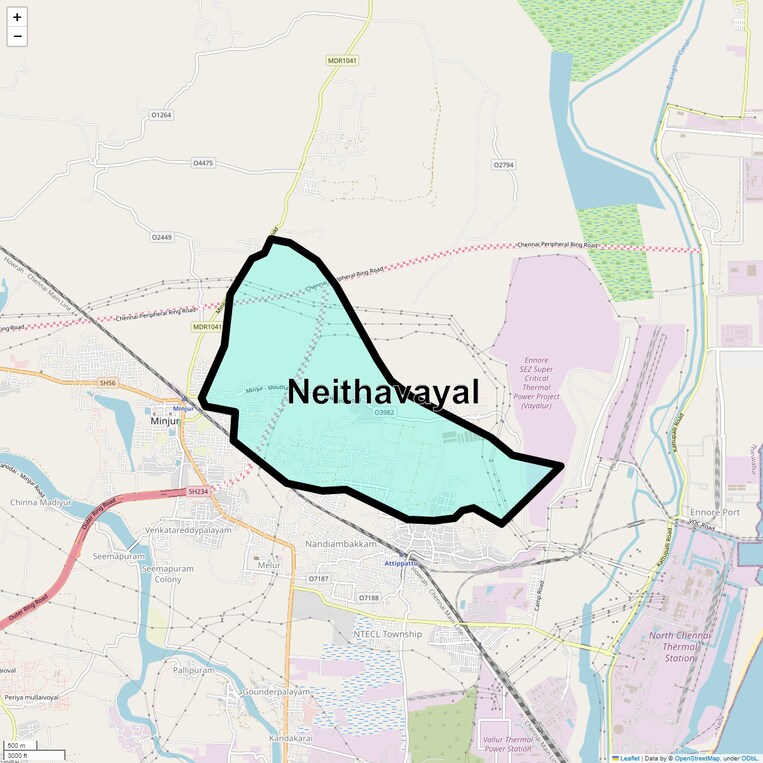 Location Map of Neithavayal