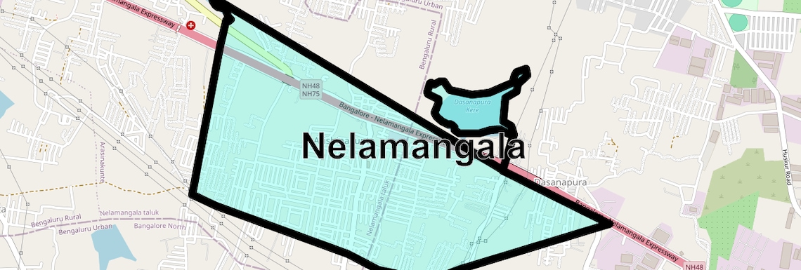 Location Map of Nelamangala, Bangalore