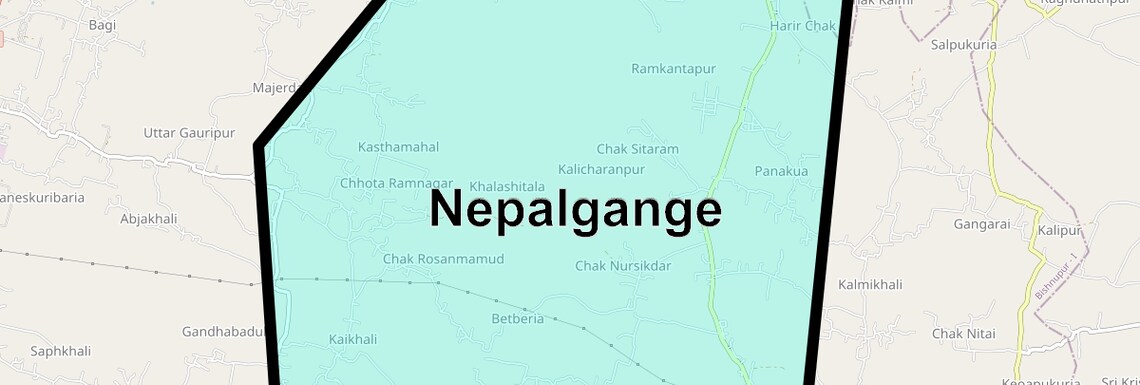 Location Map of Nepalgange, Kolkata
