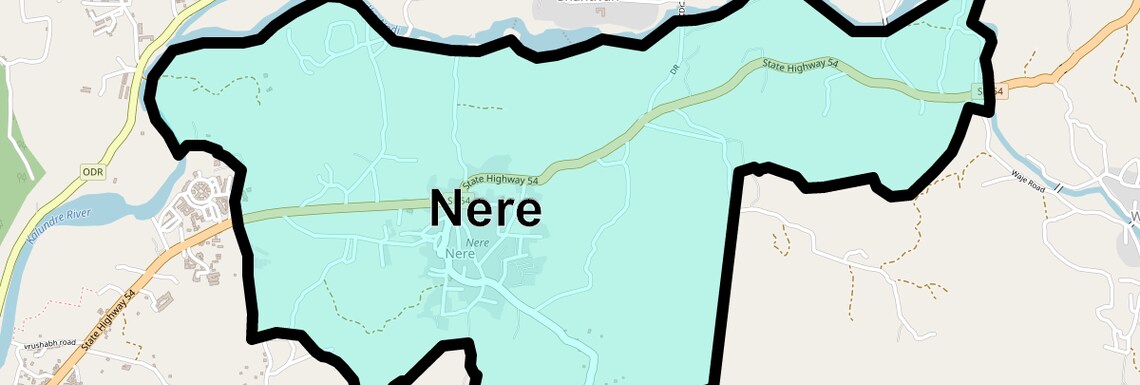 Location Map of Nere, Navi Mumbai