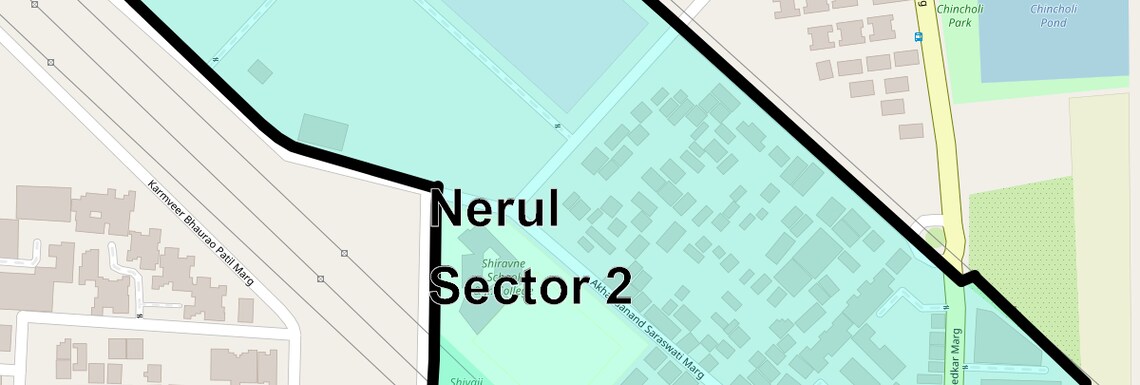 Location Map of Nerul Sector 2, Navi Mumbai