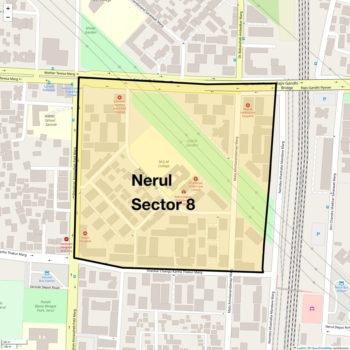 Nerul Sector 8 Map
