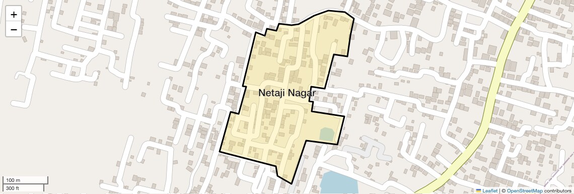 Location Map of Netaji Nagar, Kolkata