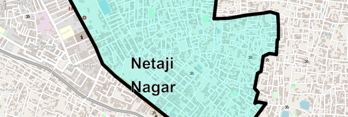 Location Map of Netaji Nagar, Kolkata