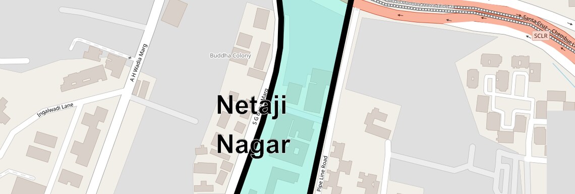 Location Map of Netaji Nagar, Mumbai