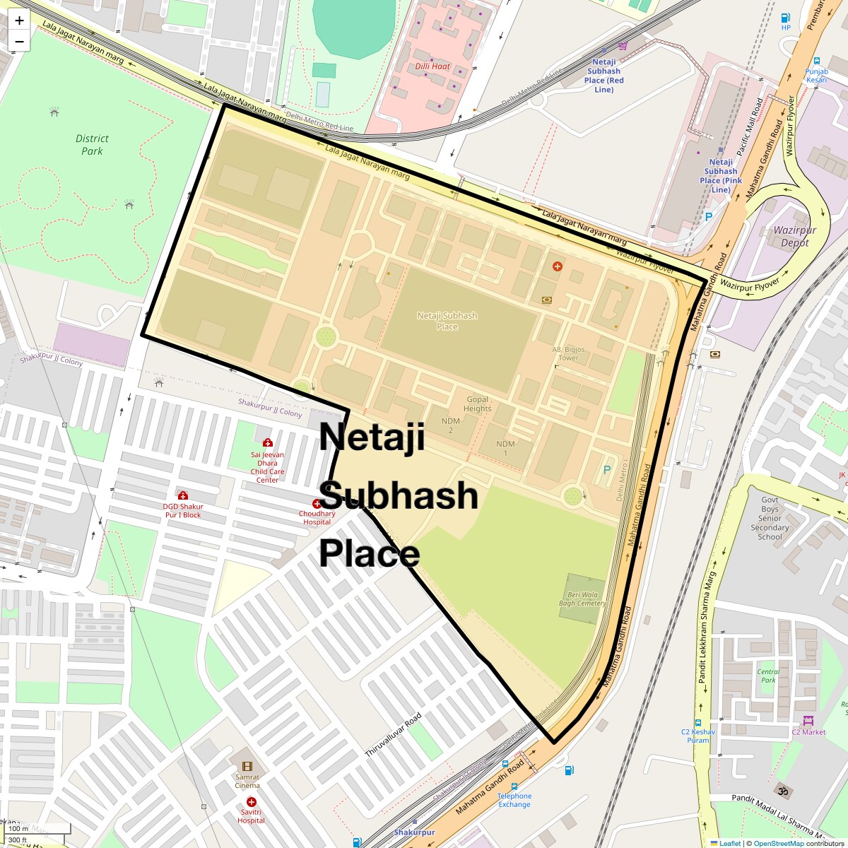 Check Time Travel of Netaji Subhash Place, Delhi