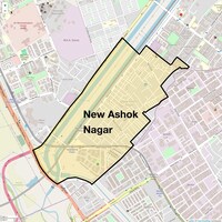 New Ashok Nagar Map