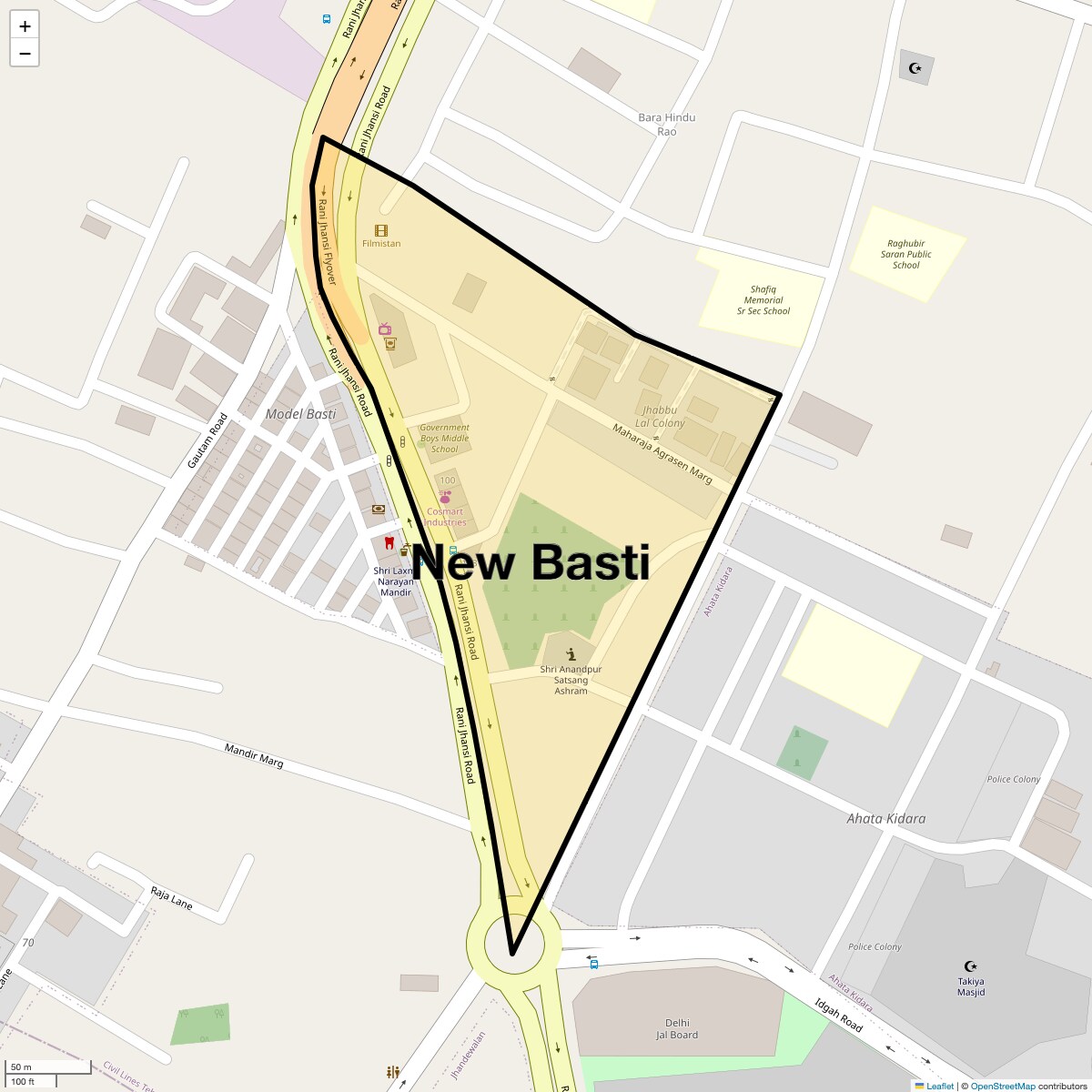 Check Time Travel of New Basti, Delhi