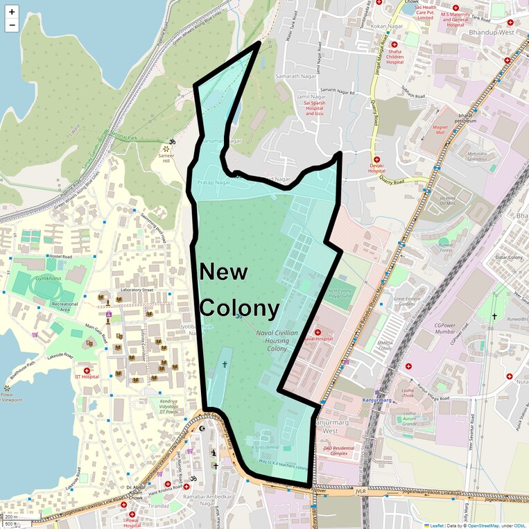 Location Map of New Colony