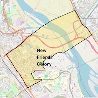 New Friends Colony Map