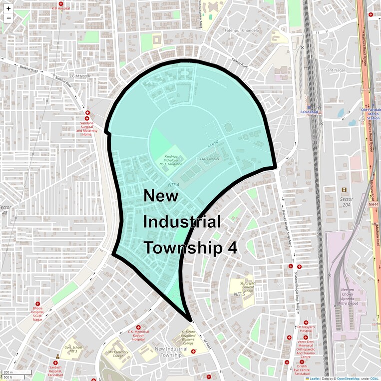 Location Map of New Industrial Township 4