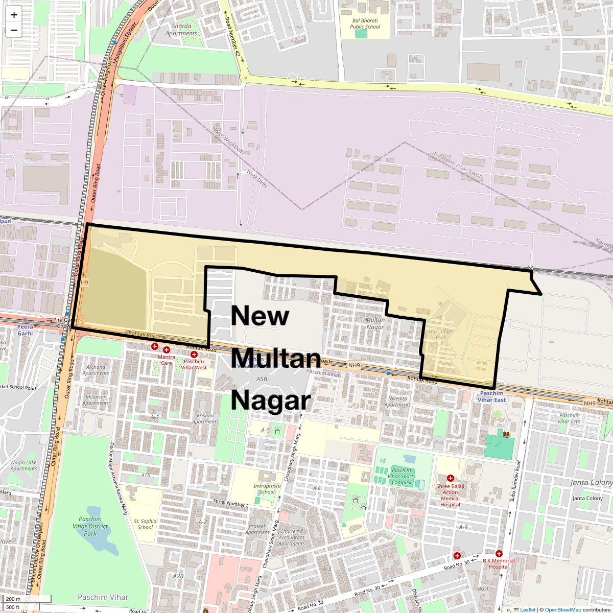 Check Time Travel of New Multan Nagar, Delhi