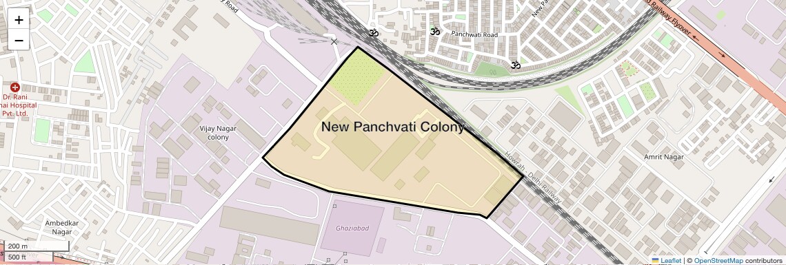 Location Map of New Panchvati Colony, Ghaziabad