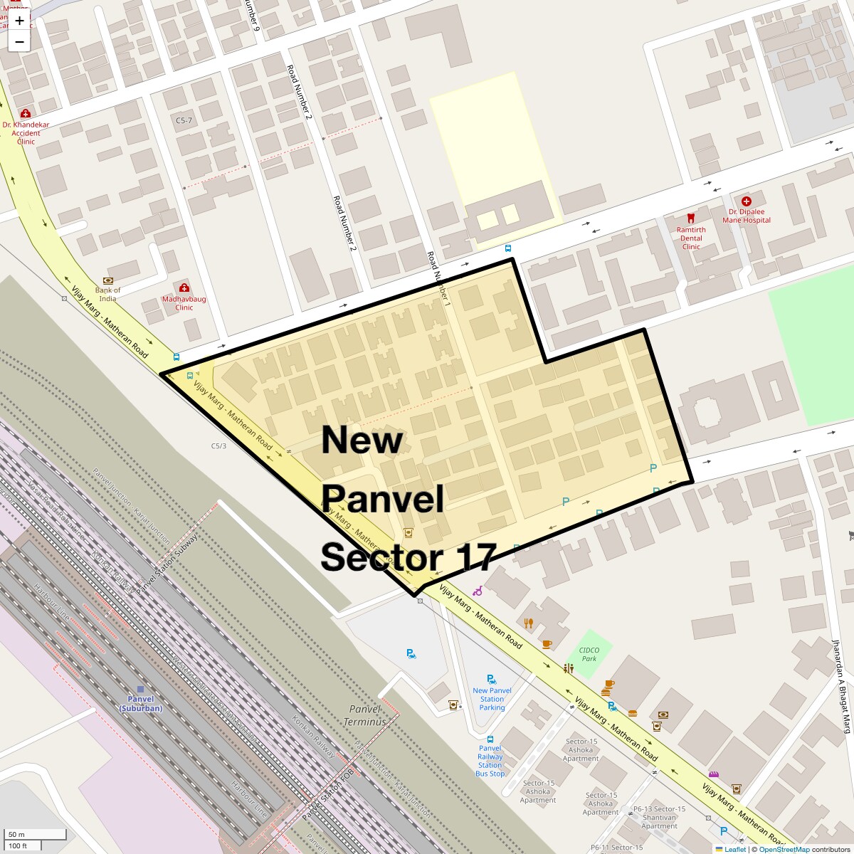 Check Time Travel of New Panvel Sector 17, Navi Mumbai