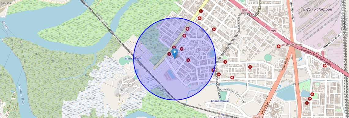 Location Map of New Panvel Sector 17, Navi Mumbai