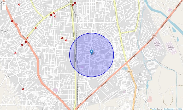 Location Map of New Sarvoday Society