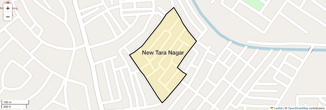 Location Map of New Tara Nagar, Sonipat