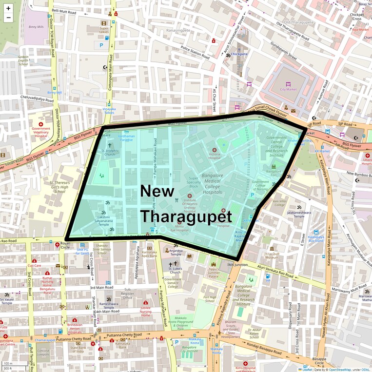 Location Map of New Tharagupet