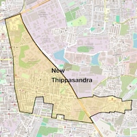 New Thippasandra Map