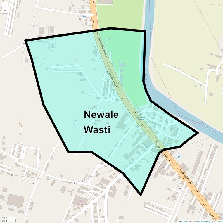 Location Map of Newale Wasti