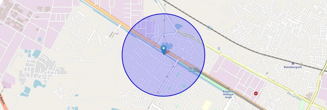 Location Map of Nh 10 Bahadurgarh, Bahadurgarh